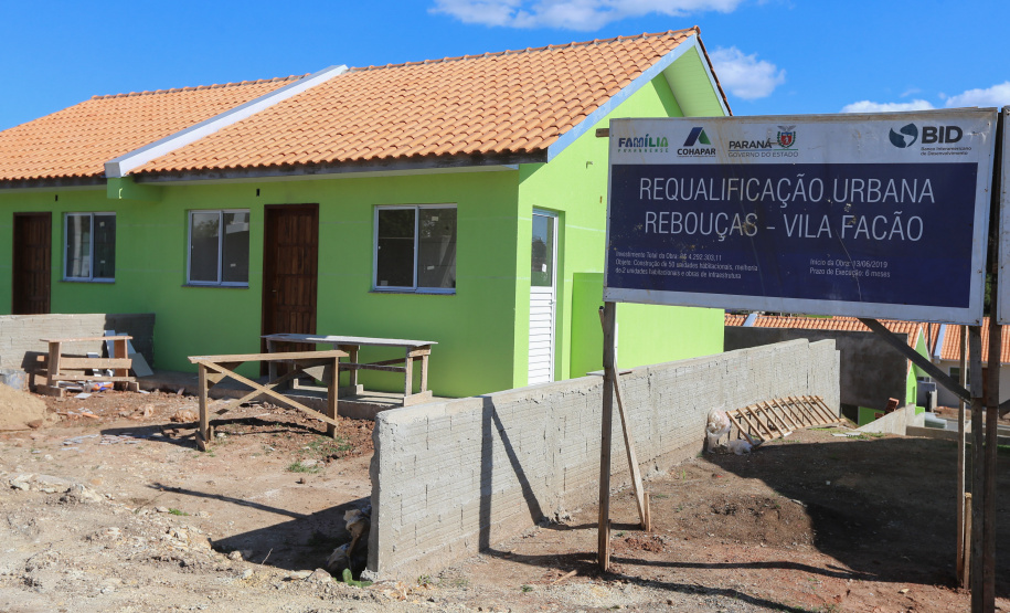 Casas Reboucas Requalificacao Urbana Reboucas - Vila Facao - 53 casas populares que estão sendo construídas pelo Governo do Paraná em Rebouças - Foto: Geraldo Bubniak/AEN