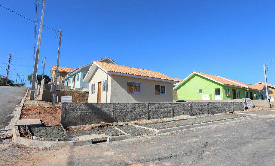 Casas Reboucas Requalificacao Urbana Reboucas - Vila Facao - 53 casas populares que estão sendo construídas pelo Governo do Paraná em Rebouças - Foto: Geraldo Bubniak/AEN