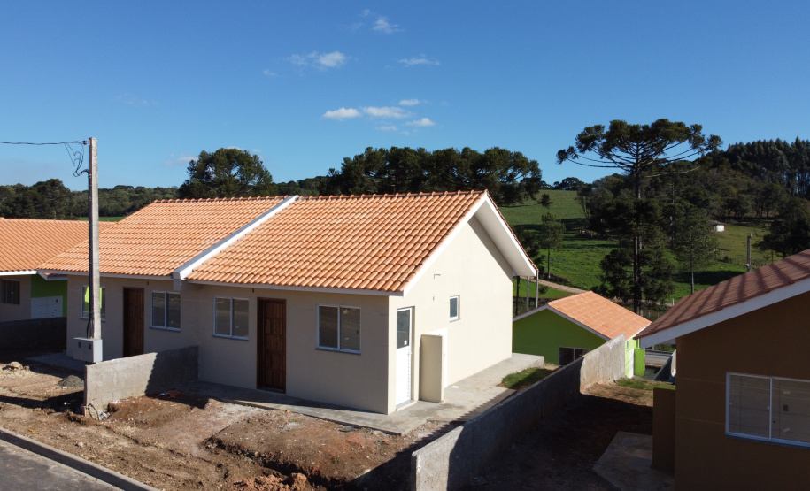 Casas Reboucas Requalificacao Urbana Reboucas - Vila Facao - 53 casas populares que estão sendo construídas pelo Governo do Paraná em Rebouças - Foto: Geraldo Bubniak/AEN