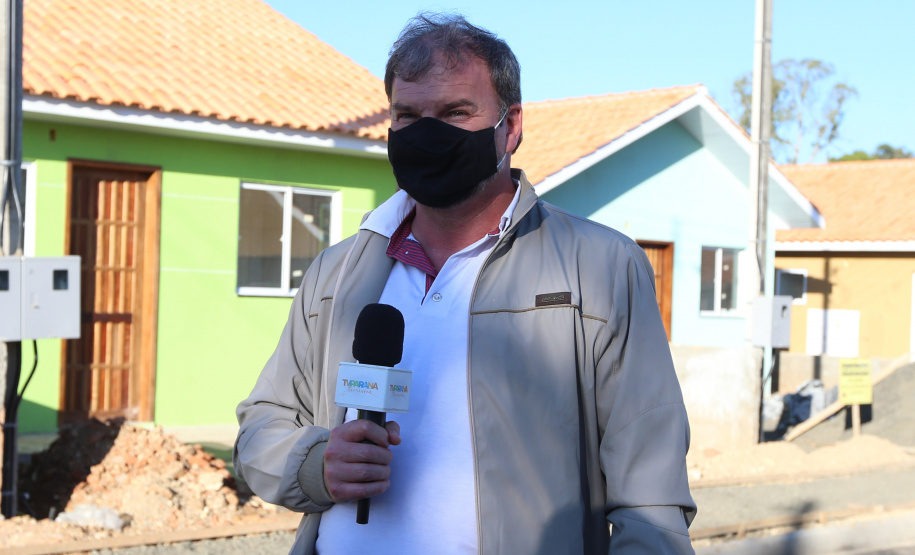 Casas Reboucas Requalificacao Urbana Reboucas - Vila Facao - 53 casas populares que estão sendo construídas pelo Governo do Paraná em Rebouças. Entrevista com o prefeito Luiz Everaldo Zak - Foto: Geraldo Bubniak/AEN