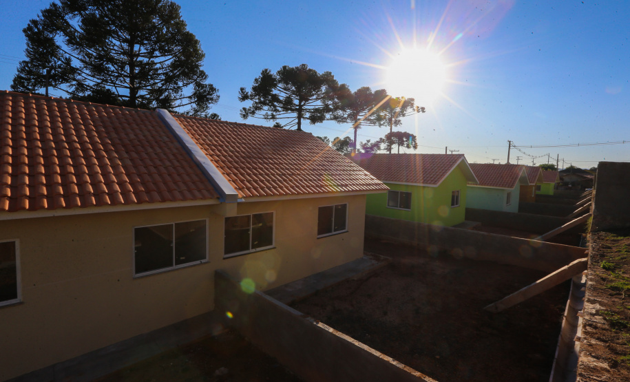 Casas Reboucas Requalificacao Urbana Reboucas - Vila Facao - 53 casas populares que estão sendo construídas pelo Governo do Paraná em Rebouças - Foto: Geraldo Bubniak/AEN