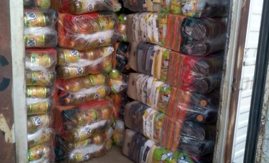 Governo distribui 20 mil cestas básicas às famílias de pessoas com deficiência em vulnerabilidade social no Paraná
. Foto:SEJUF