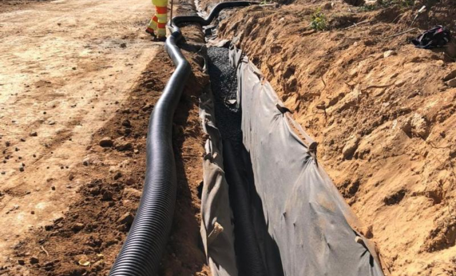 Pavimentação em Araucária facilita escoamento de produtos
. Foto:SEDU