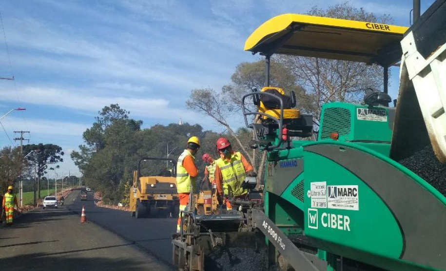 Pavimentação em Araucária facilita escoamento de produtos
. Foto:SEDU