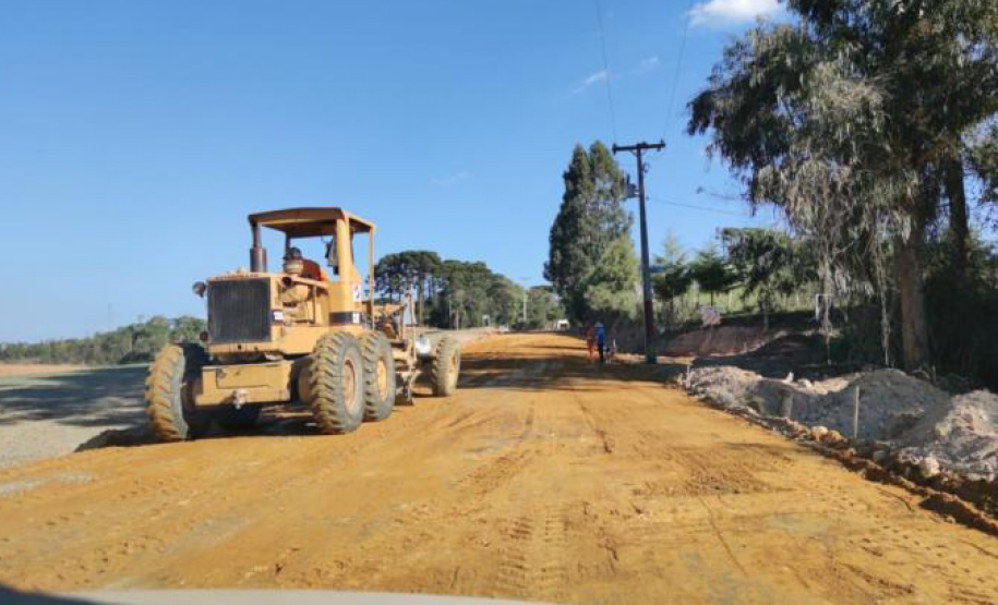 Pavimentação em Araucária facilita escoamento de produtos
. Foto:SEDU