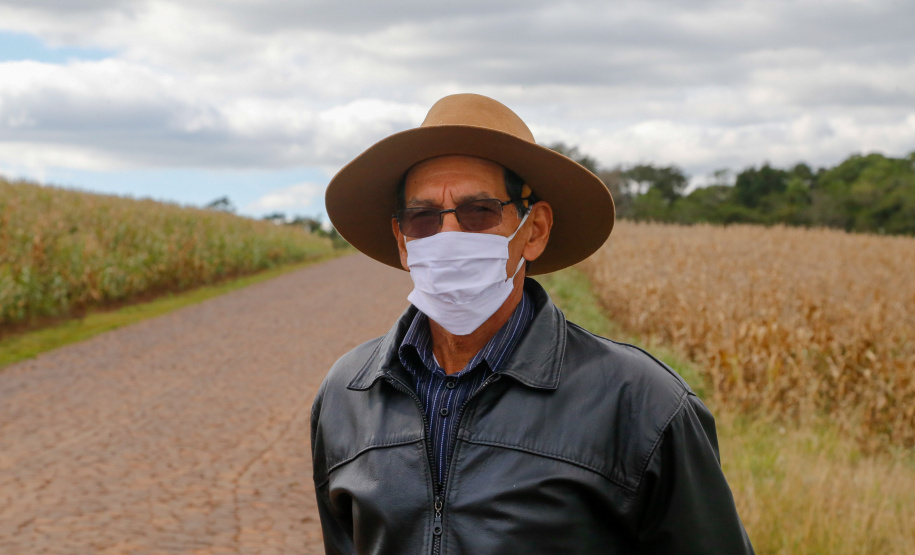 CHOPINZINHO - O agricultor Osvaldo de Moraes mora há 68 anos na região cortada pela via.