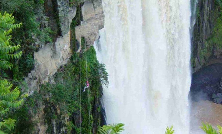 Salto Visconde de Rio Branco.Foto: Divulgação/IAT