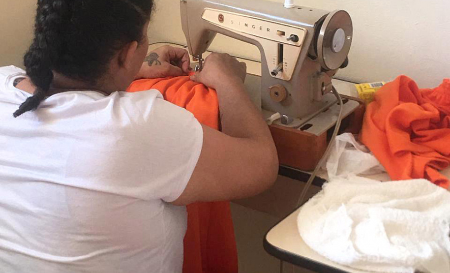 Presos do Paraná trabalham para ajudar no combate à pandemia. Foto:Depen