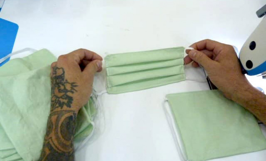 Presos do Paraná trabalham para ajudar no combate à pandemia. Foto:Depen