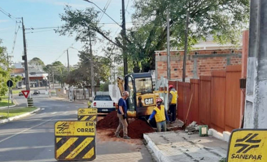 População comemora ampliação da rede coletora e o fim das fossas
. Foto:Sanepar