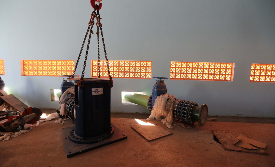 Barragem Cascavel As obras da nova captação de água de Cascavel nas margens do Rio São José, no Distrito de São Salvador, a barragem no rio, as estações de bombeamento e um desarenador, que terá a função de retirar os materiais mais pesados da água, como areia e terra. A nova estrutura ampliará em 25% a capacidade de tratamento de água no município.Foto: Geraldo Bubniak/AEN