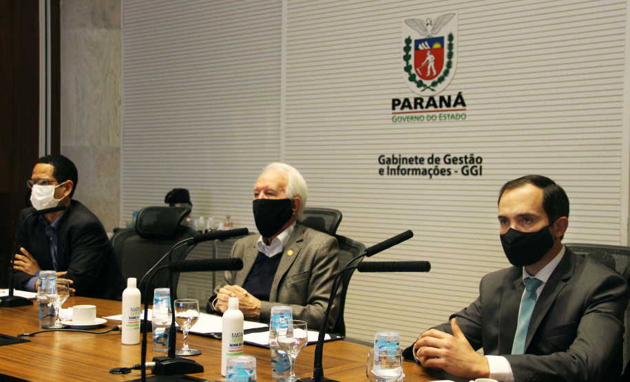 Sociedade poderá participar do Plano Estadual de Segurança Pública.A ferramenta foi lançada nesta segunda-feira (20), em uma videoconferência com a participação do vice-governador Darci Piana; do presidente da Fiep, Carlos Walter; do secretário estadual de Segurança Pública, Romulo Marinho; e de representantes de outras entidades envolvidas na elaboração do plano. Foto:SESP