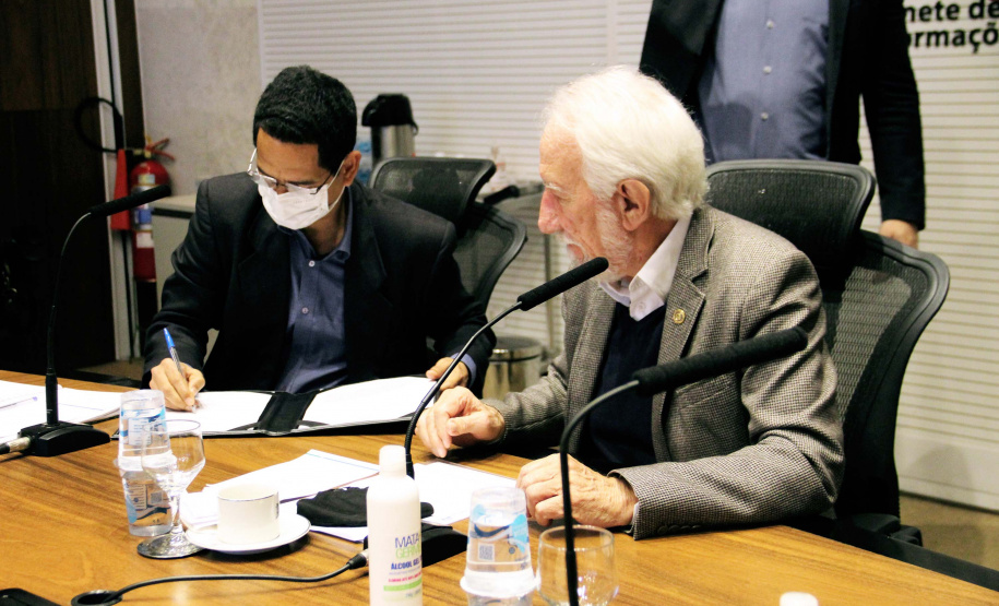 Sociedade poderá participar do Plano Estadual de Segurança Pública.A ferramenta foi lançada nesta segunda-feira (20), em uma videoconferência com a participação do vice-governador Darci Piana; do presidente da Fiep, Carlos Walter; do secretário estadual de Segurança Pública, Romulo Marinho; e de representantes de outras entidades envolvidas na elaboração do plano. Foto:SESP