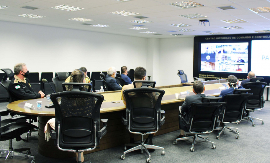 Sociedade poderá participar do Plano Estadual de Segurança Pública.A ferramenta foi lançada nesta segunda-feira (20), em uma videoconferência com a participação do vice-governador Darci Piana; do presidente da Fiep, Carlos Walter; do secretário estadual de Segurança Pública, Romulo Marinho; e de representantes de outras entidades envolvidas na elaboração do plano. Foto:SESP