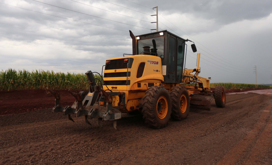 Contorno Palotina Obras do contorno viário de Palotina que terá extensão de cerca de 16 km e está sendo construído para desviar o trânsito de caminhões do centro da cidade.Foto: Geraldo Bubniak/AEN