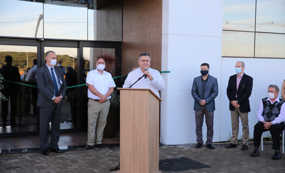 Cancer Center Guarapuava Foi inaugurada nesta quarta-feira (22) a primeira etapa do Cancer Center de Guarapuava, na região central do Estado. O prédio abriga a ala de quimioterapia e o Instituto para a Pesquisa do Câncer (IPEC), um dos maiores centros de pesquisa genômica do País.
22/07/2020 - Foto: Geraldo Bubniak/AEN