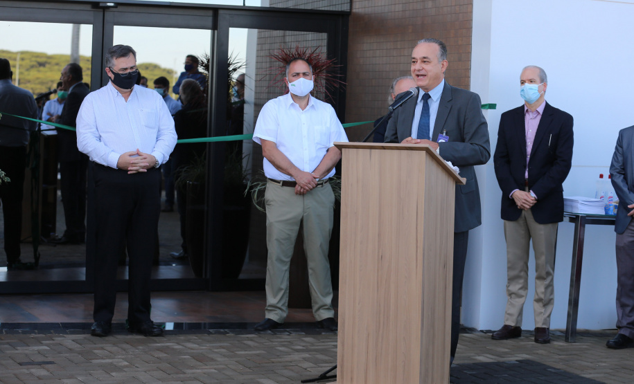 Cancer Center Guarapuava Foi inaugurada nesta quarta-feira (22) a primeira etapa do Cancer Center de Guarapuava, na região central do Estado. O prédio abriga a ala de quimioterapia e o Instituto para a Pesquisa do Câncer (IPEC), um dos maiores centros de pesquisa genômica do País.
22/07/2020 - Foto: Geraldo Bubniak/AEN