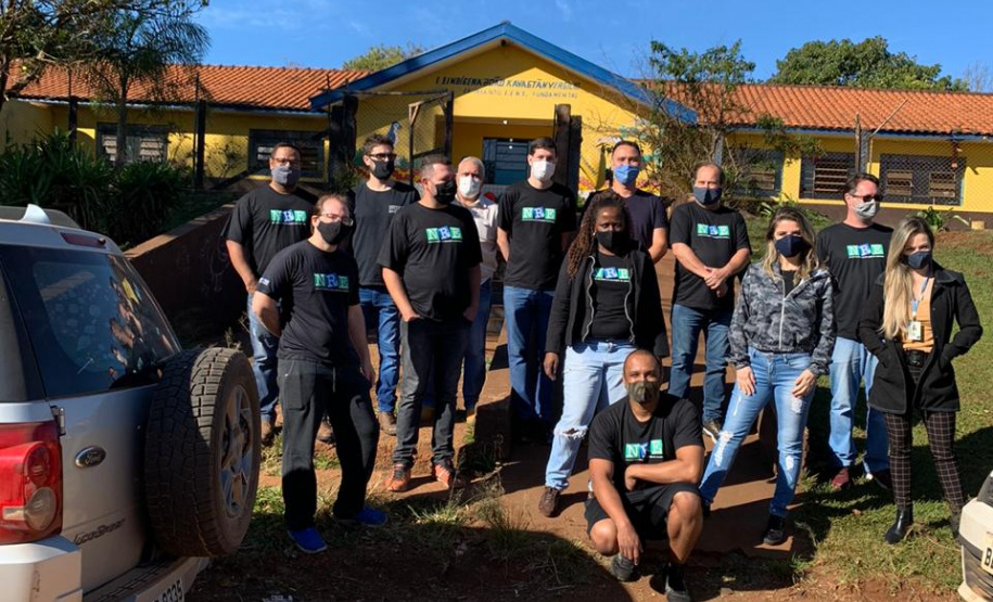 Cestas básicas são entregues às famílias com as crianças e adolescentes indígenas e de comunidades tradicionais
. Foto:SEJUF