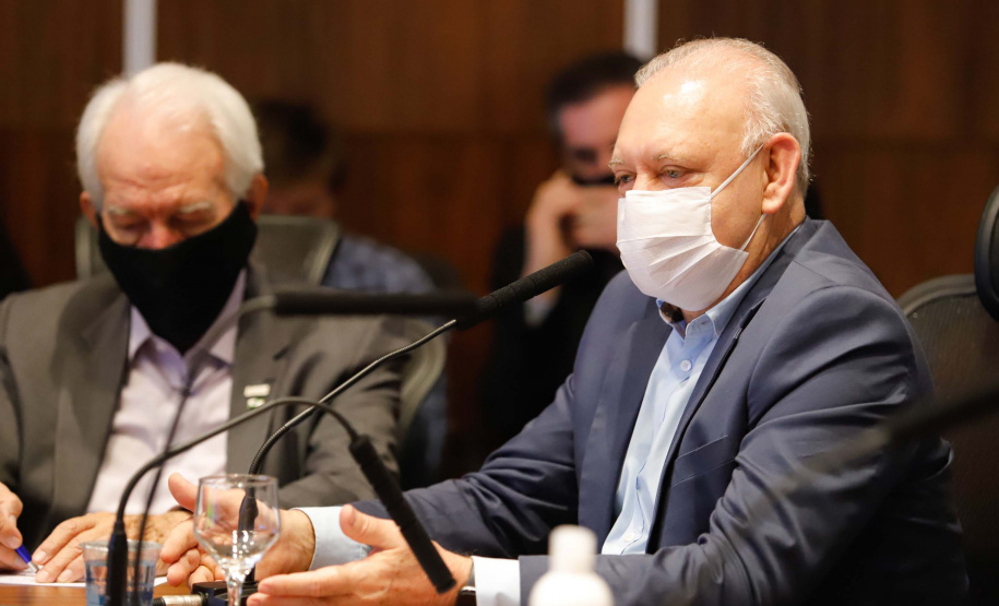 Governador Carlos Massa Ratinho Junior, recebe o ministro interino Eduardo Pazuello.