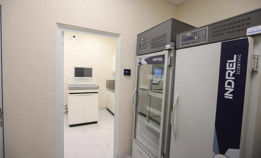 Hosp Cancer Guarapuava Instalacoes do Instituto de Pesquisa para o Câncer (IPEC) e obras do Setor de Radioterapia nas futuras instalações do Hospital do Câncer, Unidade II do Hospital São Vicente de Paulo, na Cidade dos Lagos, em Guarapuava.Foto: Geraldo Bubniak/AEN