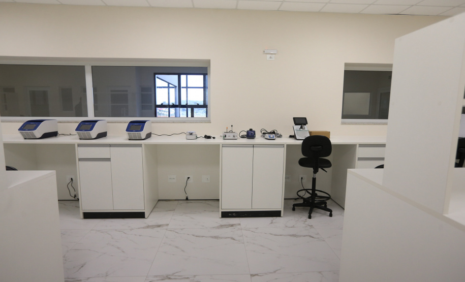 Hosp Cancer Guarapuava Instalacoes do Instituto de Pesquisa para o Câncer (IPEC) e obras do Setor de Radioterapia nas futuras instalações do Hospital do Câncer, Unidade II do Hospital São Vicente de Paulo, na Cidade dos Lagos, em Guarapuava.Foto: Geraldo Bubniak/AEN