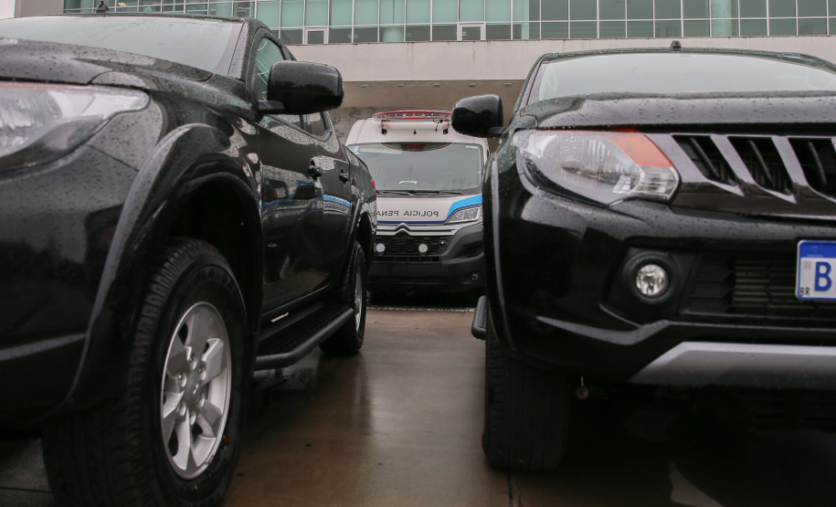 O Governador Carlos Massa Ratinho Junior entrega nesta quarta-feira (29/07), viaturas para o Departamento Penitenciário do Paraná (Depen) no Palácio Iguaçu.  Curitiba, 29/07/2020 - Foto: Geraldo Bubniak/AEN