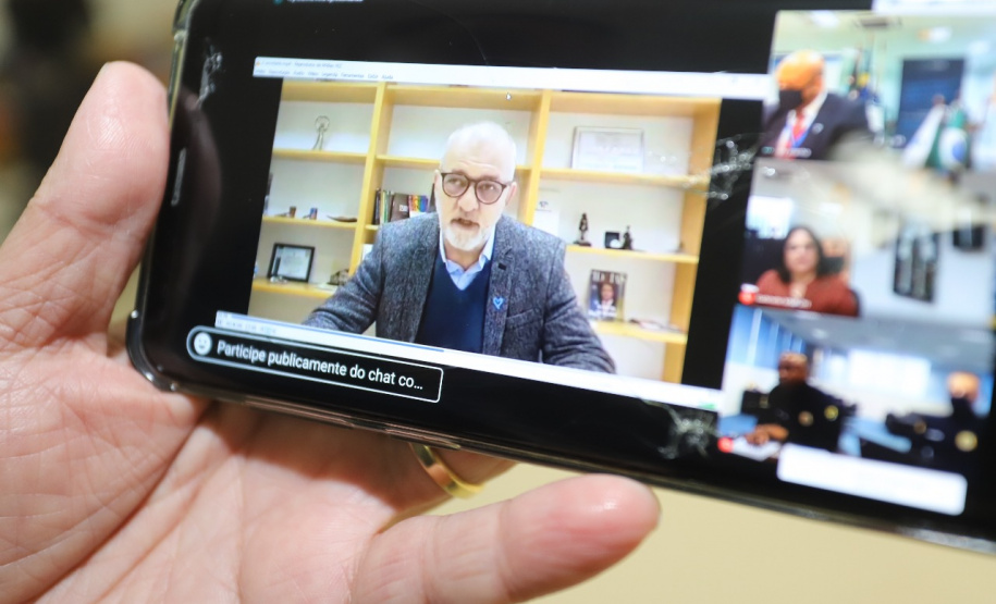 A Secretaria da Justiça, Família e Trabalho do Paraná transmitiu nesta quinta-feira, uma “Live” apresentando o 4º Seminário de Enfrentamento ao Tráfico de Pessoas. FOTO:SEJUF