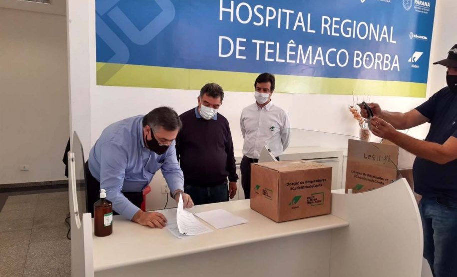 Governo ativa segunda etapa de leitos de UTI exclusivos Covid-19 no Hospital Regional de Telêmaco Borba. Foto:Klabin