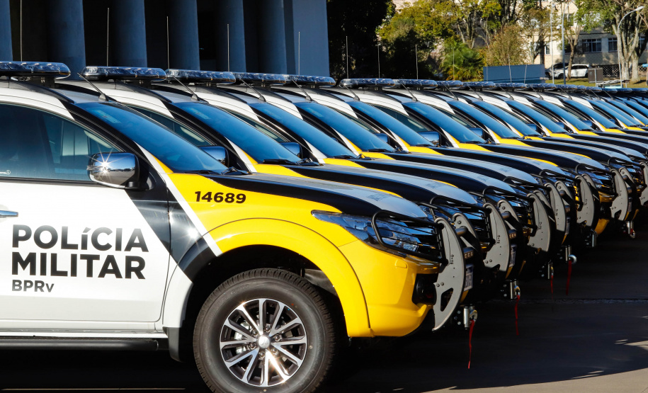 O Governo do Paraná reforça o planejamento de renovação da frota de veículos das forças de segurança pública