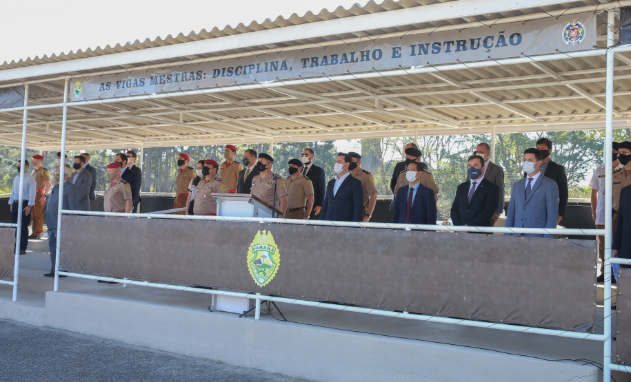 O Governador Carlos Massa Ratinho Junior entrega nesta segunda-feira (10/08), a reforma, melhorias e ampliacao da Academia Policial Militar do Guatupê - bloco 3 e novas  viaturas.  Curitiba, 10/08/2020 - Foto: Geraldo Bubniak/AEN