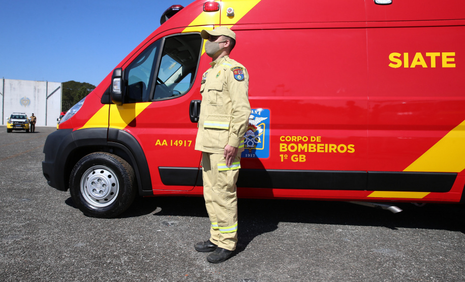 O Governador Carlos Massa Ratinho Junior entrega nesta segunda-feira (10/08), a reforma, melhorias e ampliacao da Academia Policial Militar do Guatupê - bloco 3 e novas  viaturas.  Curitiba, 10/08/2020 - Foto: Geraldo Bubniak/AEN