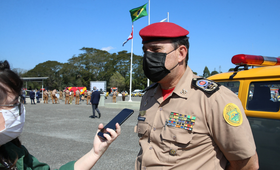 O Governador Carlos Massa Ratinho Junior entrega nesta segunda-feira (10/08), a reforma, melhorias e ampliacao da Academia Policial Militar do Guatupê - bloco 3 e novas  viaturas.  Curitiba, 10/08/2020 - Foto: Geraldo Bubniak/AEN