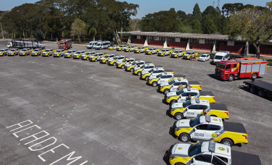 O Governador Carlos Massa Ratinho Junior entrega nesta segunda-feira (10/08), a reforma, melhorias e ampliacao da Academia Policial Militar do Guatupê - bloco 3 e novas  viaturas.  Curitiba, 10/08/2020 - Foto: Geraldo Bubniak/AEN