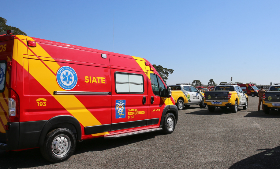 O Governador Carlos Massa Ratinho Junior entrega nesta segunda-feira (10/08), a reforma, melhorias e ampliacao da Academia Policial Militar do Guatupê - bloco 3 e novas  viaturas.  Curitiba, 10/08/2020 - Foto: Geraldo Bubniak/AEN