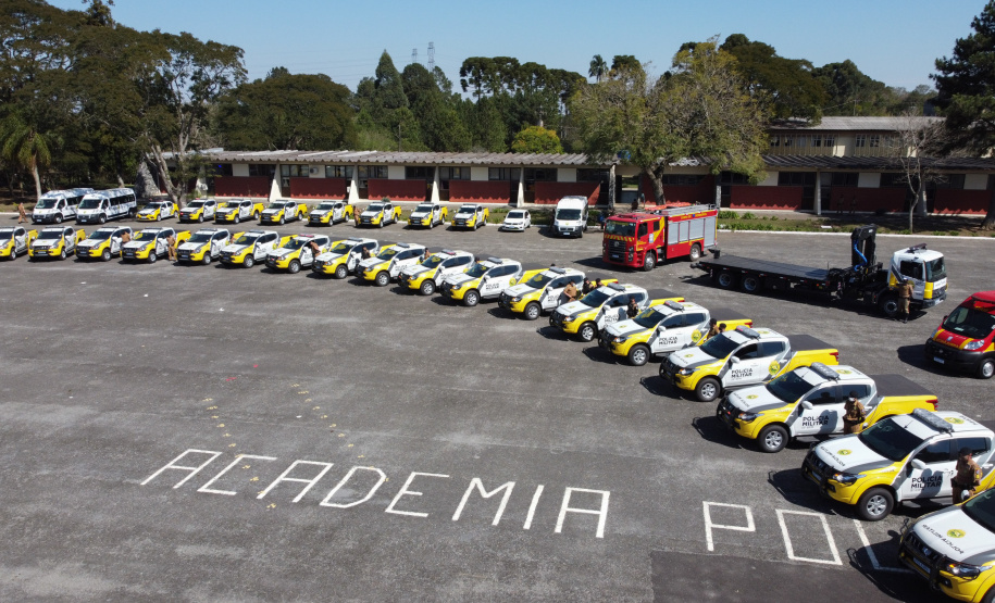 O Governador Carlos Massa Ratinho Junior entrega nesta segunda-feira (10/08), a reforma, melhorias e ampliacao da Academia Policial Militar do Guatupê - bloco 3 e novas  viaturas.  Curitiba, 10/08/2020 - Foto: Geraldo Bubniak/AEN