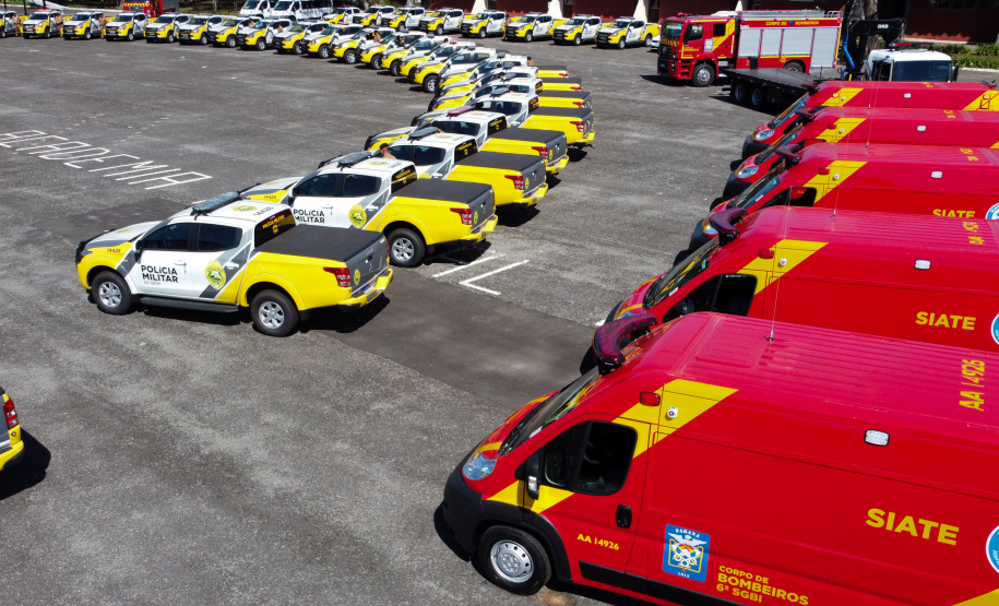 O Governador Carlos Massa Ratinho Junior entrega nesta segunda-feira (10/08), a reforma, melhorias e ampliacao da Academia Policial Militar do Guatupê - bloco 3 e novas  viaturas.  Curitiba, 10/08/2020 - Foto: Geraldo Bubniak/AEN