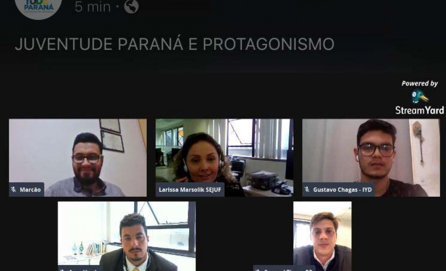 Paraná incentiva protagonismo da juventude e participação na política
.Foto:SEJUF