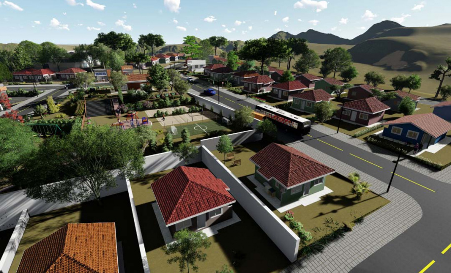 A Cohapar vai construir 24 novas casas populares em Tapejara, na região Noroeste do Paraná. O projeto faz parte do programa Vida Nova, do Governo do Estado, e é destinado a famílias que pagam aluguel oneroso ou vivem em imóveis irregulares. Com os aportes do governo, oriundos do Fundo Estadual de Combate à Pobreza, as novas moradias serão repassadas gratuitamente aos beneficiários. (Imagem do projeto / Cohapar)