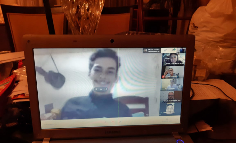 Encontros virtuais crescem e aproximam professores e estudantes em tempos de aulas remotas. Foto:SEED