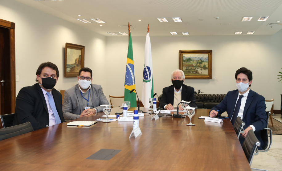 Ferroeste O vice governador Darci Piana participa nesta quarta-feira (19) da video-conferencia de assinatura do termo de cooperacao da Nova Ferroeste. Curitiba, 19/08/2020 - Foto: Geraldo Bubniak/AEN