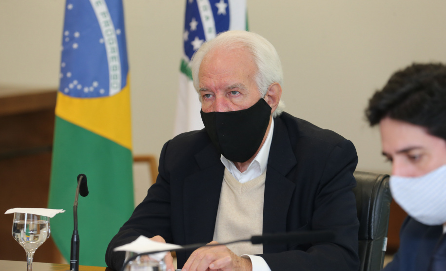 Ferroeste O vice governador Darci Piana participa nesta quarta-feira (19) da video-conferencia de assinatura do termo de cooperacao da Nova Ferroeste. Curitiba, 19/08/2020 - Foto: Geraldo Bubniak/AEN