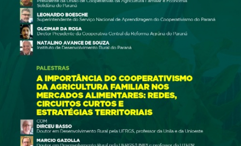 Coopera Paraná realiza evento online sobre desafios de comercialização. Imagem:SEAB