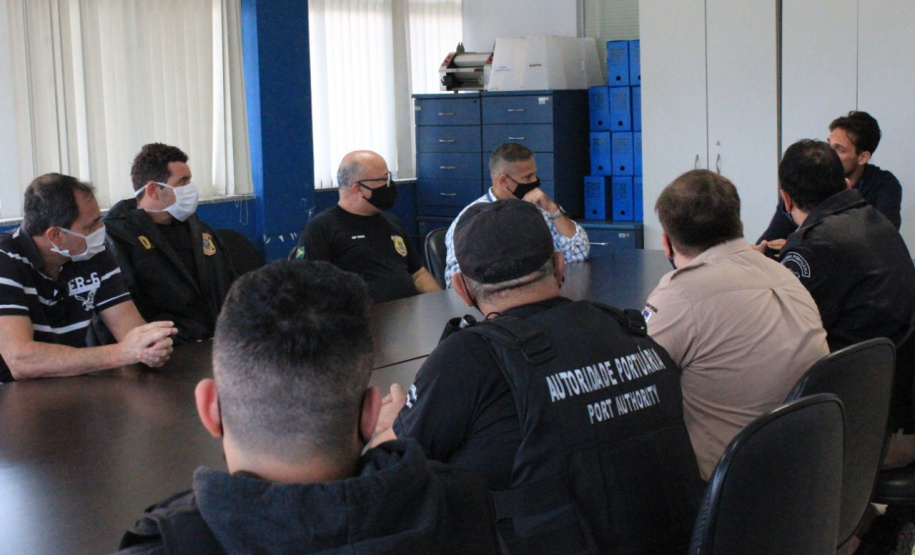 Porto de Paranaguá tem simulado de segurança da Polícia Federal. Foto: Polícia Federal