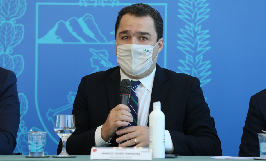 O governador Carlos Massa Ratinho Junior participa nesta quarta-feira (26), no Palácio Iguaçu, do evento que celebra um ano do programa Descomplica, iniciativa de caráter permanente do Governo do Estado para simplificar a vida dos empreendedores