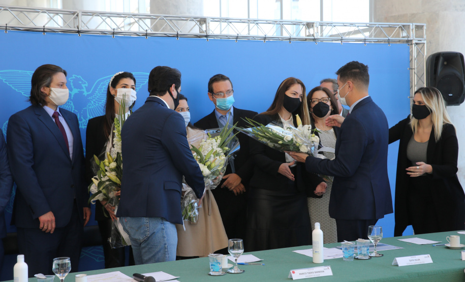 O governador Carlos Massa Ratinho Junior participa nesta quarta-feira (26), no Palácio Iguaçu, do evento que celebra um ano do programa Descomplica, iniciativa de caráter permanente do Governo do Estado para simplificar a vida dos empreendedores