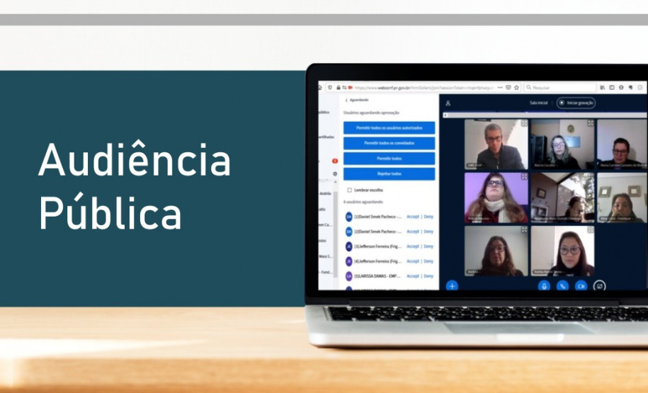Audiência pública discute licitação para contratação de mão de obra. Imagem:SEAP