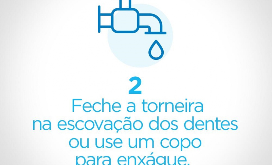 Campanha de uso racional da água chega a condomínios. Imagem:Sanepar
