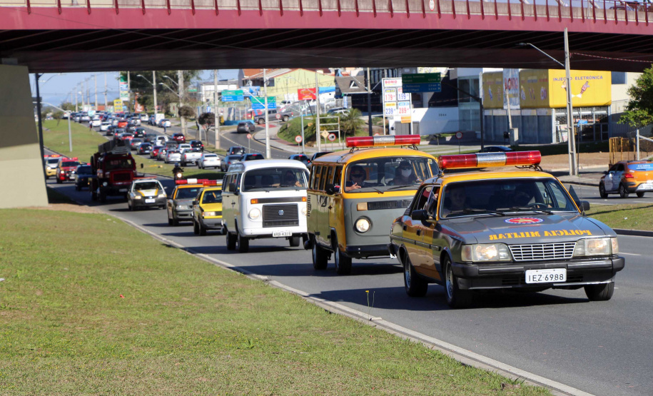 29-08-2020 Desfile de viaturas da PMPR. Curitiba, 29 de Agosto de 2020. Desfile de viaturas da PMPR.