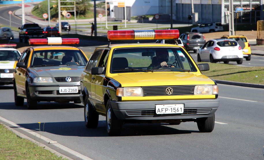 29-08-2020 Desfile de viaturas da PMPR. Curitiba, 29 de Agosto de 2020. Desfile de viaturas da PMPR.