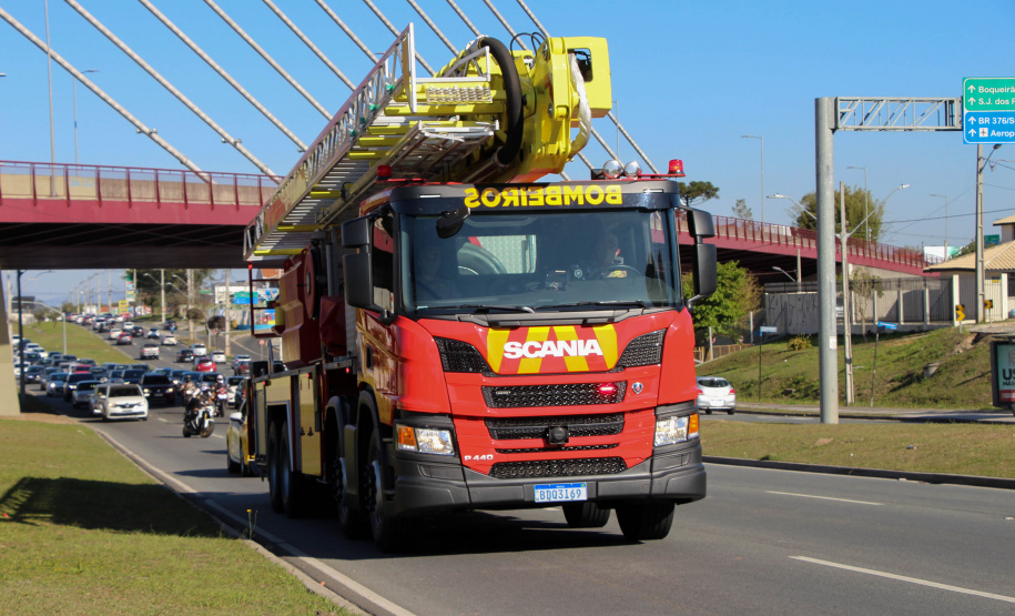 29-08-2020 Desfile de viaturas da PMPR. Curitiba, 29 de Agosto de 2020. Desfile de viaturas da PMPR.